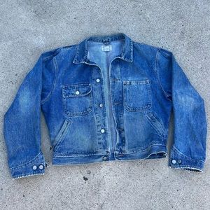 Vintage Polo Ralph Lauren Authentic Dungarees Blue Denim Jacket.